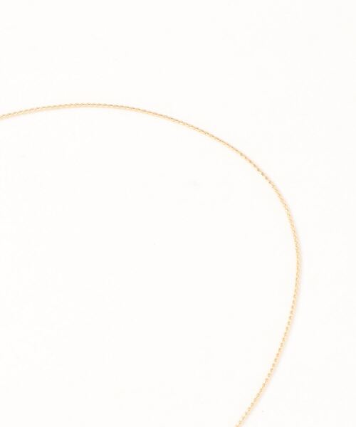 Q（キュー）の「ループタイネックレス（ネックレス・レディース・ゴールド・ONE SIZE）」の3枚目の写真