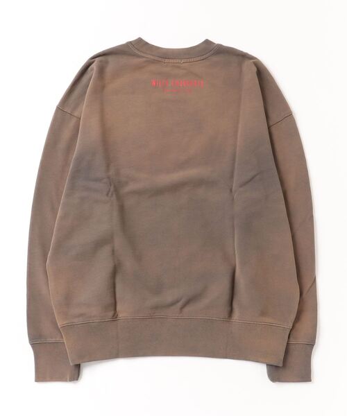 WILLY CHAVARRIA(ウィリーチャバリア)の「WILLY CHAVARRIA / ウィリーチャバリア NORTH SIDER CREW NECK SWEAT SHIRTS ノースサイダークルーネックスウェット(スウェット・メンズ・ブラウン/ブラック・MEDIUM)」の3枚目の写真