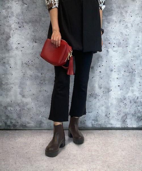 Sugar Sugar（シュガーシュガー）の「【SUGAR SUGARシュガーシュガー】サイドゴアブーツ（ブーツ・レディース・ブラック/ダークブラウン・S/M/L/LL）」の14枚目の写真