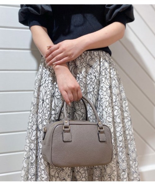 RIPANI(リパーニ)の「【RIPANI/リパーニ】ラインショルダーベルト付きキューブ型ミニボストンバッグ(ボストンバッグ・レディース・オフホワイト/ブラック/モカ・FREE)」の10枚目の写真