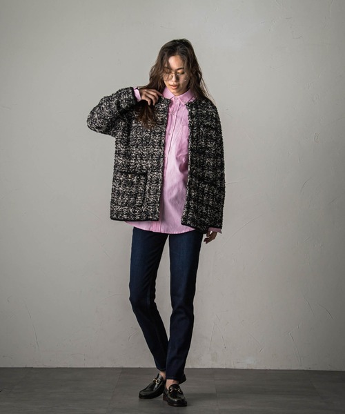 MAYSON GREY(メイソングレイ)の「デニムスキニーパンツ(デニムパンツ・レディース・ネイビー/ブラック・L/M/SS/S)」の20枚目の写真