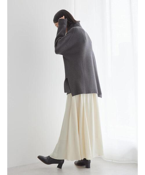 AMERICAN HOLIC(アメリカンホリック)の「バイパチハーフZIP片畦ニットプルオーバー(ニット/セーター・レディース・モカ/アイボリー/オレンジ/ダークグレー・M/L)」の21枚目の写真