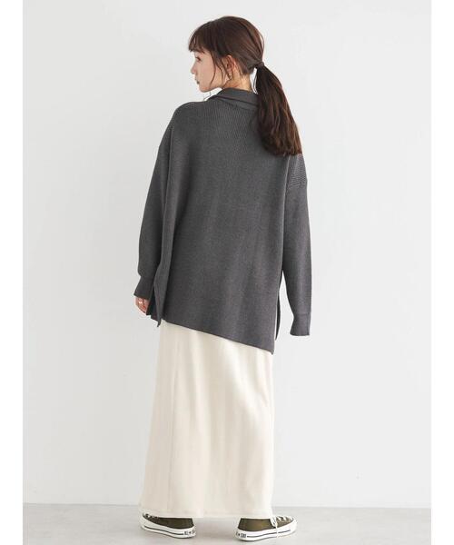 AMERICAN HOLIC(アメリカンホリック)の「バイパチハーフZIP片畦ニットプルオーバー(ニット/セーター・レディース・モカ/アイボリー/オレンジ/ダークグレー・M/L)」の20枚目の写真