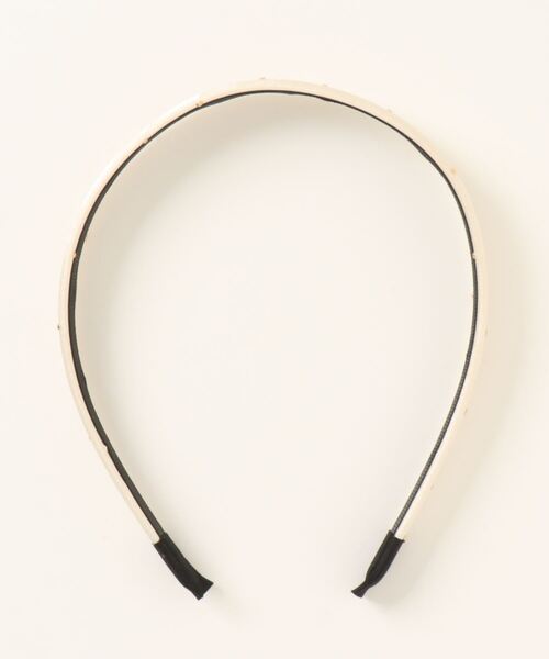 LOWRYS FARM(ローリーズファーム)の「ツブツブカチューシャ 984006(カチューシャ・レディース・アイボリー/ブラック・FREE)」の1枚目の写真