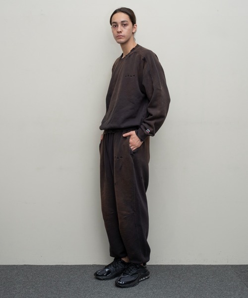 Russell Athletic（ラッセルアスレティック）の「【BAL（バル）/2024春夏】BAL / RUSSELL ATHLETIC HIGH COTTON DISTRESSED CREW（スウェット・メンズ・アイボリー/ブラック・1/2/3）」の11枚目の写真
