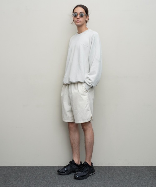 Russell Athletic（ラッセルアスレティック）の「【BAL（バル）/2024春夏】BAL / RUSSELL ATHLETIC HIGH COTTON DISTRESSED CREW（スウェット・メンズ・アイボリー/ブラック・1/2/3）」の19枚目の写真
