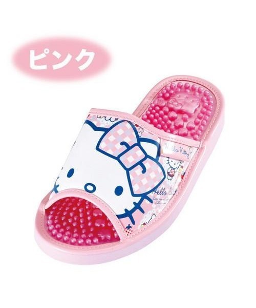 Mayree（メイリー）の「【Sanrio】サンリオハローキティチェックリボンヘルシーサンダル(MA)（サンダル・レディース・ブラック/ピンク/サックスブルー/レッド・M/L）」の4枚目の写真