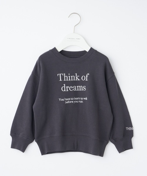 CIAOPANIC TYPY（チャオパニックティピー）の「【KIDS】レタリングロゴ刺繍裏毛ビッグスウェット（スウェット・キッズ・グレー/アイボリー/チャコールグレー・XXL/L/XL/S/M）」の5枚目の写真