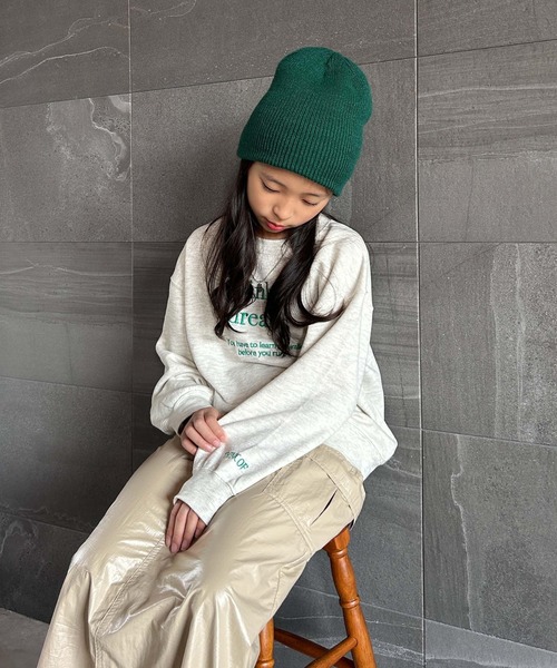 CIAOPANIC TYPY（チャオパニックティピー）の「【KIDS】レタリングロゴ刺繍裏毛ビッグスウェット（スウェット・キッズ・グレー/アイボリー/チャコールグレー・XXL/L/XL/S/M）」の15枚目の写真