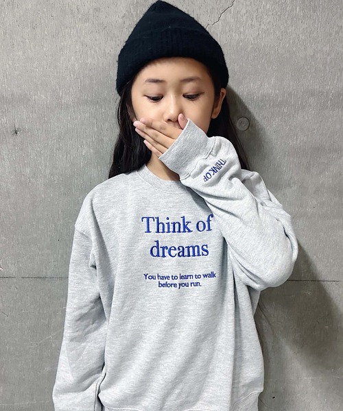 CIAOPANIC TYPY（チャオパニックティピー）の「【KIDS】レタリングロゴ刺繍裏毛ビッグスウェット（スウェット・キッズ・グレー/アイボリー/チャコールグレー・XXL/L/XL/S/M）」の21枚目の写真