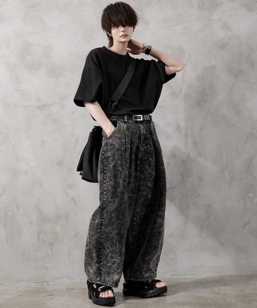 ADRER（アドラー）の「extra quality cotton punch dolman T shirt / エクストラクオリティコットンポンチドルマンTシャツ（Tシャツ/カットソー・メンズ・ホワイト/ブラック/ミント/ライトグレー/チャコールグレー/グレイッシュブルー/ブラック系その他・SMALL/X-SMALL/LARGE/MEDIUM）」の19枚目の写真