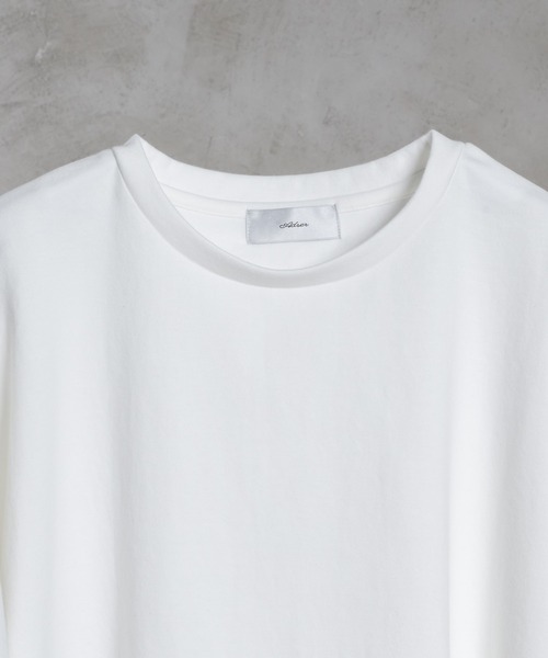ADRER(アドラー)の「extra quality cotton punch dolman T shirt / エクストラクオリティコットンポンチドルマンTシャツ(Tシャツ/カットソー・メンズ・ホワイト/ブラック/ミント/ライトグレー/チャコールグレー/グレイッシュブルー/ブラック系その他・SMALL/X-SMALL/LARGE/MEDIUM)」の19枚目の写真