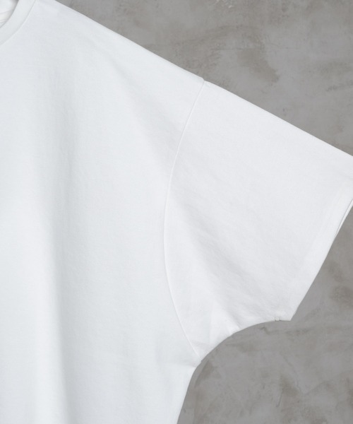 ADRER(アドラー)の「extra quality cotton punch dolman T shirt / エクストラクオリティコットンポンチドルマンTシャツ(Tシャツ/カットソー・メンズ・ホワイト/ブラック/ミント/ライトグレー/チャコールグレー/グレイッシュブルー/ブラック系その他・SMALL/X-SMALL/LARGE/MEDIUM)」の20枚目の写真