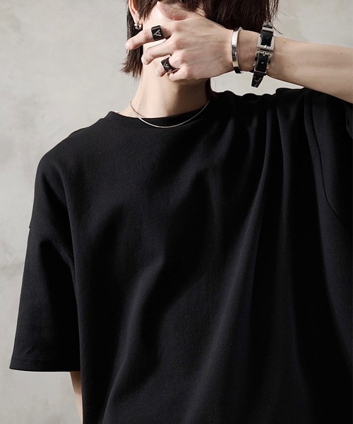 ADRER（アドラー）の「extra quality cotton punch dolman T shirt / エクストラクオリティコットンポンチドルマンTシャツ（Tシャツ/カットソー・メンズ・ホワイト/ブラック/ミント/ライトグレー/チャコールグレー/グレイッシュブルー/ブラック系その他・SMALL/X-SMALL/LARGE/MEDIUM）」の15枚目の写真