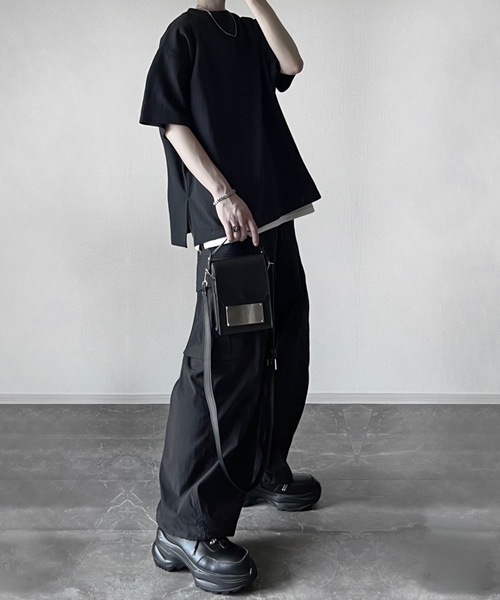 ADRER（アドラー）の「extra quality cotton punch dolman T shirt / エクストラクオリティコットンポンチドルマンTシャツ（Tシャツ/カットソー・メンズ・ホワイト/ブラック/ミント/ライトグレー/チャコールグレー/グレイッシュブルー/ブラック系その他・SMALL/X-SMALL/LARGE/MEDIUM）」の20枚目の写真