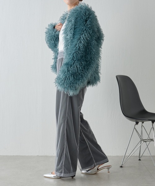 COLLAGE GALLARDAGALANTE（コラージュガリャルダガランテ）の「チュールレイヤードパンツ（その他パンツ・レディース・グレー/ブラック・FREE）」の9枚目の写真