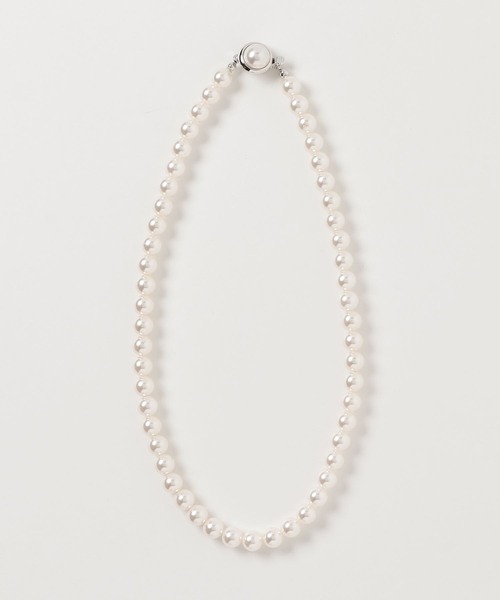 Three Four Time(スリーフォータイム)の「8㎜パールネックレス【結婚式/パーティ/フォーマル】*(ネックレス・レディース・オフホワイト・FREE)」の2枚目の写真