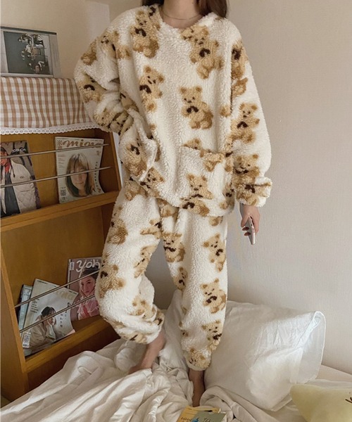 VitaFelice（ヴィータフェリーチェ）の「くまプリント ルームウエア