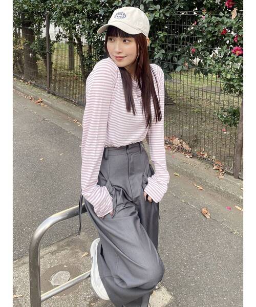 MURUA（ムルーア）の「ドローポケットワイドパンツ（その他パンツ・レディース・ベージュ/グレー/ホワイト・2/1）」の14枚目の写真