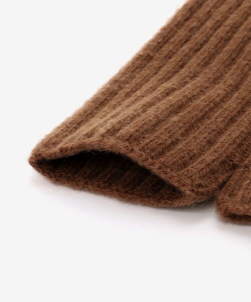 le.coeur blanc（ルクールブラン）の「リブニットフィンガーレスグローブ（手袋・レディース・キャメル/ライトグレー・FREE）」の18枚目の写真