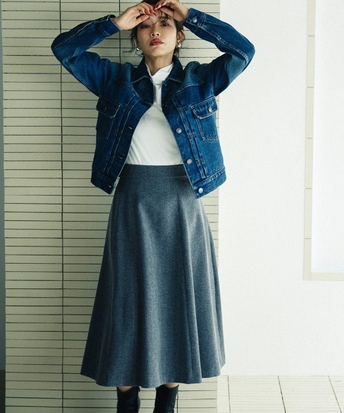 sail（サイル）の「【販売終了】【sail】ツイードフレアスカート　小さいサイズ【低身長・小柄女性向けサイズ】（スカート・レディース・グレー/ライトグレー・PS(XS－S)/PS）」の8枚目の写真