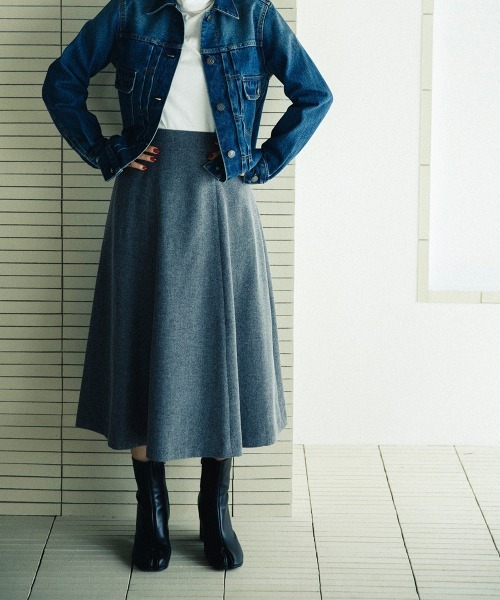 sail（サイル）の「【販売終了】【sail】ツイードフレアスカート　小さいサイズ【低身長・小柄女性向けサイズ】（スカート・レディース・グレー/ライトグレー・PS(XS－S)/PS）」の7枚目の写真