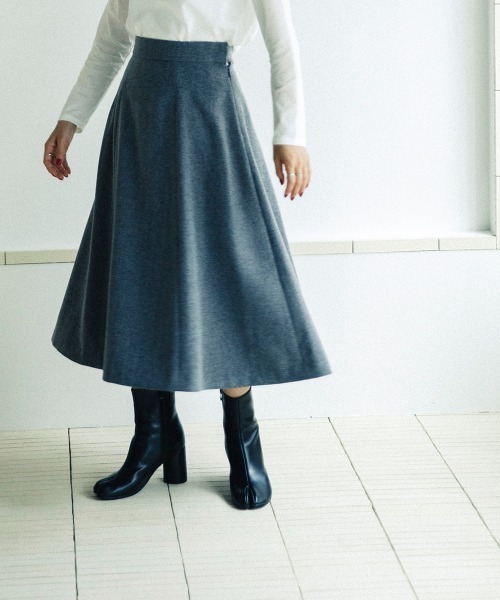 sail（サイル）の「【販売終了】【sail】ツイードフレアスカート　小さいサイズ【低身長・小柄女性向けサイズ】（スカート・レディース・グレー/ライトグレー・PS(XS－S)/PS）」の5枚目の写真