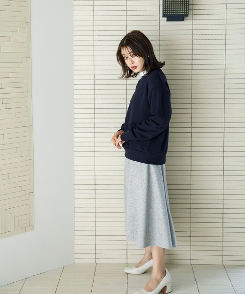 sail（サイル）の「【販売終了】【sail】ツイードフレアスカート　小さいサイズ【低身長・小柄女性向けサイズ】（スカート・レディース・グレー/ライトグレー・PS(XS－S)/PS）」の9枚目の写真