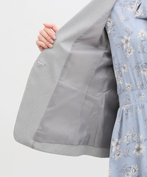 Honeys(ハニーズ)の「ウォッシャブルストレッチテーラードジャケット(テーラードジャケット・レディース・アイボリー/ブラック/杢グレー/ベージュ/ダークネイビー・S/M/L/LL/3L)」の22枚目の写真