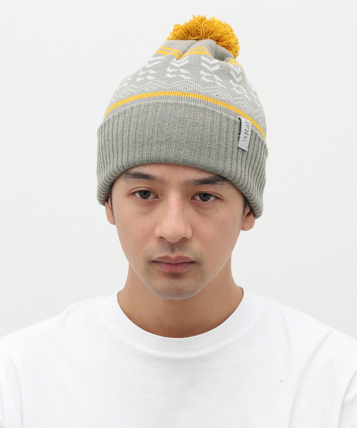Rab（ラブ）の「【Rab/ラブ】Khroma Bobble Beanie（ニットキャップ/ビーニー・メンズ・ライトグレー/ブラック・FREE）」の10枚目の写真