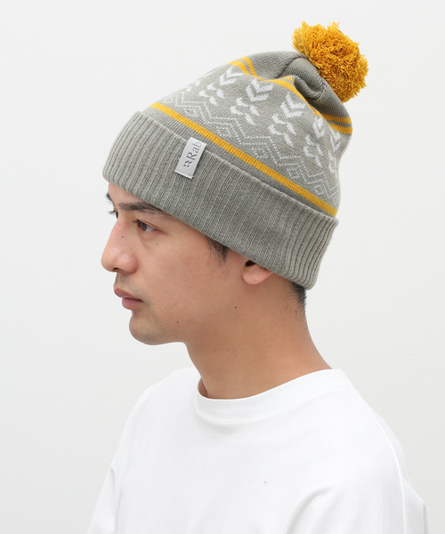 Rab（ラブ）の「【Rab/ラブ】Khroma Bobble Beanie（ニットキャップ/ビーニー・メンズ・ライトグレー/ブラック・FREE）」の11枚目の写真