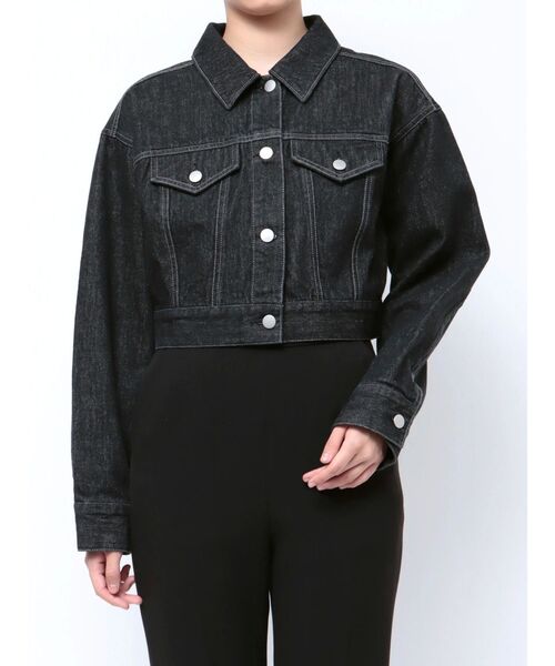 LAGUNAMOON(ラグナムーン)の「ショートデニムジャケット(デニムジャケット・レディース・ホワイト/インディゴブルー/ブラック・FREE)」の14枚目の写真