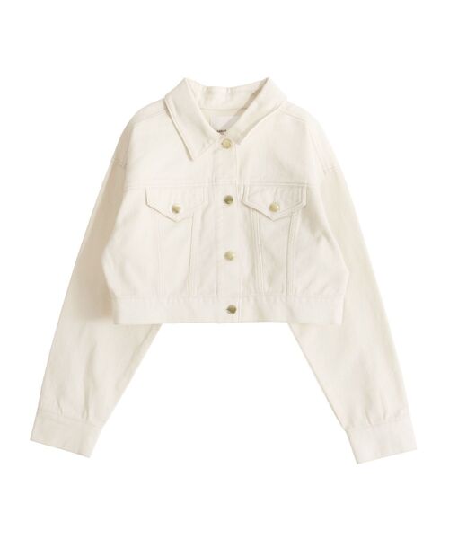 LAGUNAMOON(ラグナムーン)の「ショートデニムジャケット(デニムジャケット・レディース・ホワイト/インディゴブルー/ブラック・FREE)」の15枚目の写真