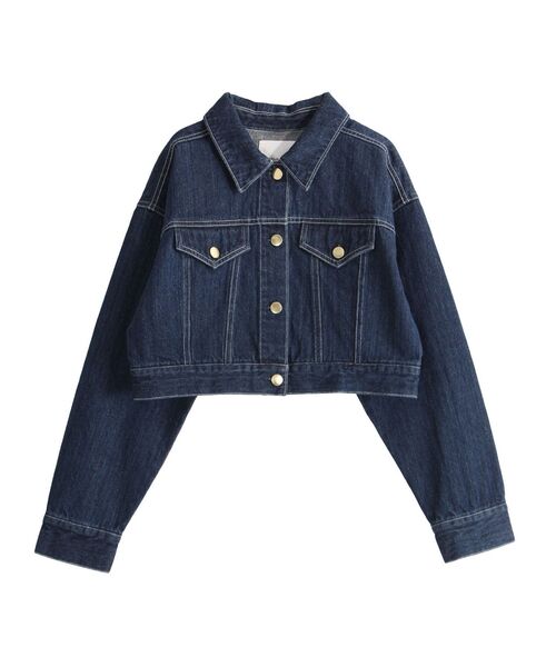 LAGUNAMOON(ラグナムーン)の「ショートデニムジャケット(デニムジャケット・レディース・ホワイト/インディゴブルー/ブラック・FREE)」の16枚目の写真
