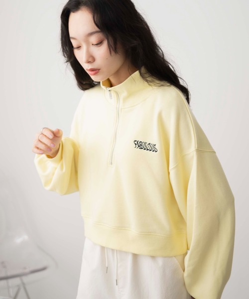セール】WEGO/ハーフジップショートスウェット（スウェット