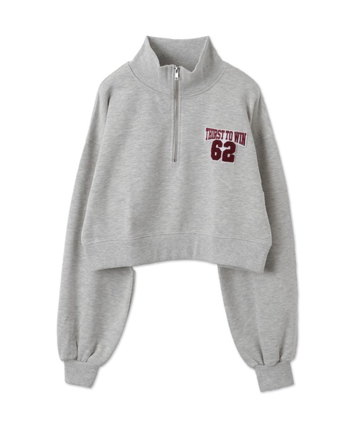 H BEAUTY＆YOUTH ハーフジップ ショートスウェット ハーフジップショートスウェット｜WEGO（ウィゴー） – WEGO