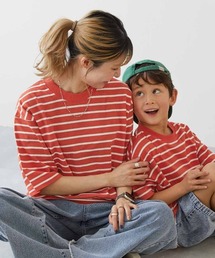 devirock（デビロック）の「綿100% お洗濯してもよれにくい ビッグシルエット 大人 ボーダー 半袖Tシャツ（Tシャツ/カットソー）」