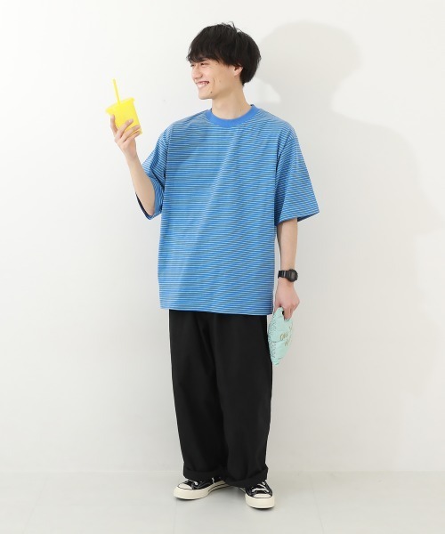 Oblada ボーダービッグシルエットTシャツ Oblada(オブラダ)のボーダーBIGシルエットTシャツ通販 | 集英社