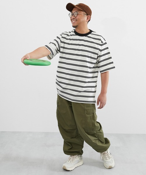 Oblada ボーダービッグシルエットTシャツ Oblada(オブラダ)のボーダーBIGシルエットTシャツ通販 | 集英社