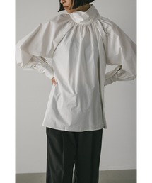 STYLEMIXER | ハイネックギャザーブラウス(シャツ/ブラウス)