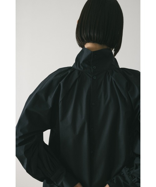 STYLEMIXER（スタイルミキサー）の「ハイネックギャザーブラウス（シャツ/ブラウス・レディース・サックスブルー/ホワイト/ブラック・FREE）」の22枚目の写真