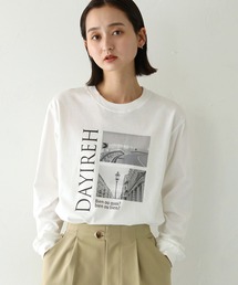 【cheriella】累計1万枚販売!WEB限定フォトプリントロゴロンT WEB LIMITED PHOTO PRINT LOGO LONG TEE