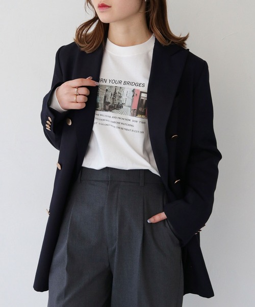 HER CLOSET（ハークローゼット）の「【HER CLOSET】累計1万枚販売！WEB限定フォトプリントロゴロンT WEB LIMITED PHOTO PRINT LOGO LONG TEE（Tシャツ/カットソー・レディース・ホワイト/ホワイト系その他/ホワイト系その他2/ホワイト系その他4/ホワイト系その他3/ブラック/ブラック系その他・M/S/L）」の20枚目の写真