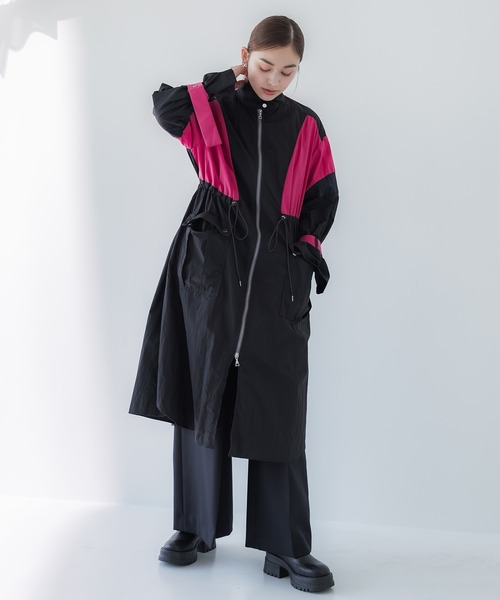 UNITED TOKYO（ユナイテッドトウキョウ）の「ブロッキングテクノコート（ナイロンジャケット・レディース・ブラック・1）」の2枚目の写真