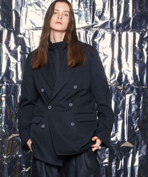 MAISON SPECIAL | 《UNISEX》【LIMITED EDITION】Dress-Over Peaked Lapel Double Tailored Jacket/ドレスオーバーピークドラペルダブルテーラードジャケット【MAISON SPECIAL/メゾンスペシャル】■セットアップ対応■(テーラードジャケット)