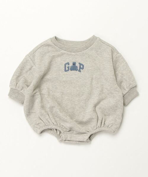 GAP(ギャップ)の「バブル ワンピース (ベビー)(ロンパース・キッズ・ホワイト/ライトグレー・70cm/80cm/60cm/50cm)」の2枚目の写真
