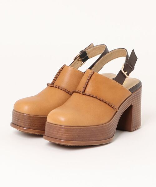 あしながおじさん(アシナガオジサン)の「厚底ステッチサボサンダル 1310221(サンダル・レディース・ライトブラウン/アイボリー/ブラック・24.5cm/24.0cm/23.5cm/23.0cm/22.5cm)」の8枚目の写真