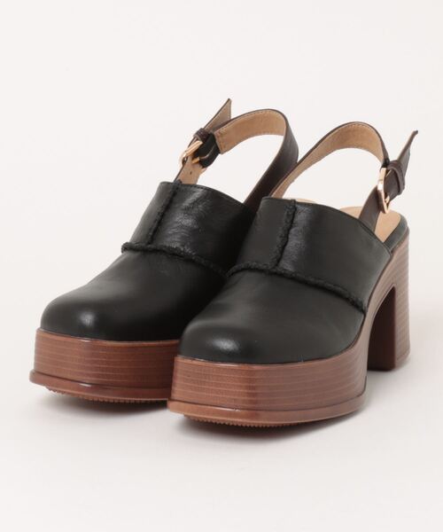 あしながおじさん(アシナガオジサン)の「厚底ステッチサボサンダル 1310221(サンダル・レディース・ライトブラウン/アイボリー/ブラック・24.5cm/24.0cm/23.5cm/23.0cm/22.5cm)」の7枚目の写真