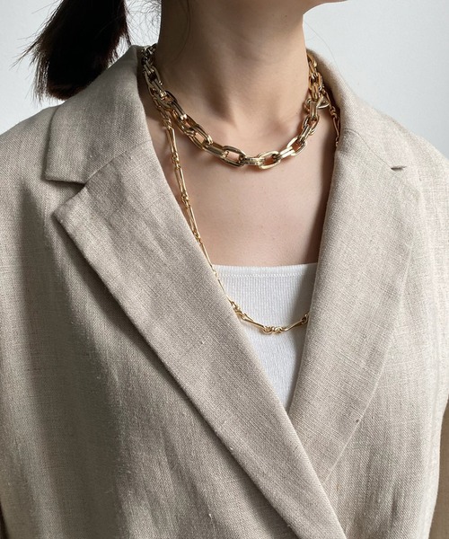 DouDou(ドゥドゥ)の「リネンジャケット(テーラードジャケット・レディース・ベージュ/ブラック・FREE)」の21枚目の写真