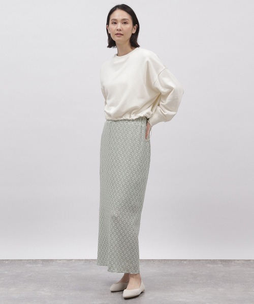 LAKOLE（ラコレ）の「フラワージャガードスカート / 103373（スカート・レディース・ブラック/ライトグリーン/アイボリー・SMALL/MEDIUM）」の12枚目の写真